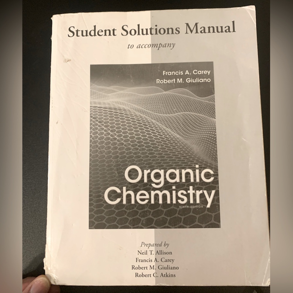 Organic Chemistry Solutions Manual